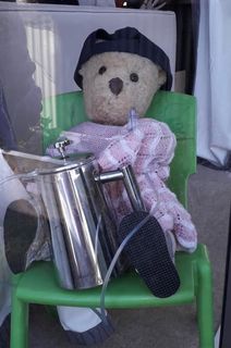 Hang on I will put the jug on.....